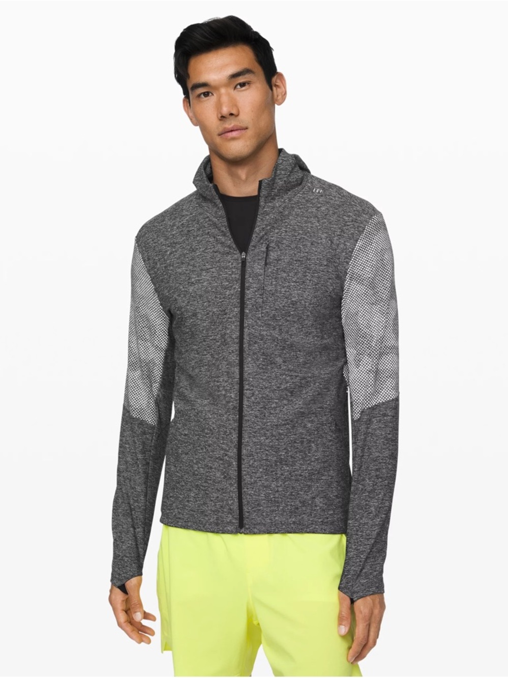 Lululemon Limited Edition SURGE Warm Full Zip REFLECTIVE BLACK Mens XL Jacket